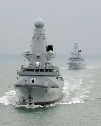 Buque de guerra HMS Dauntless. Foto: LA(Phot) Ian Simpson, Royal Navy, Crown Copyrigh