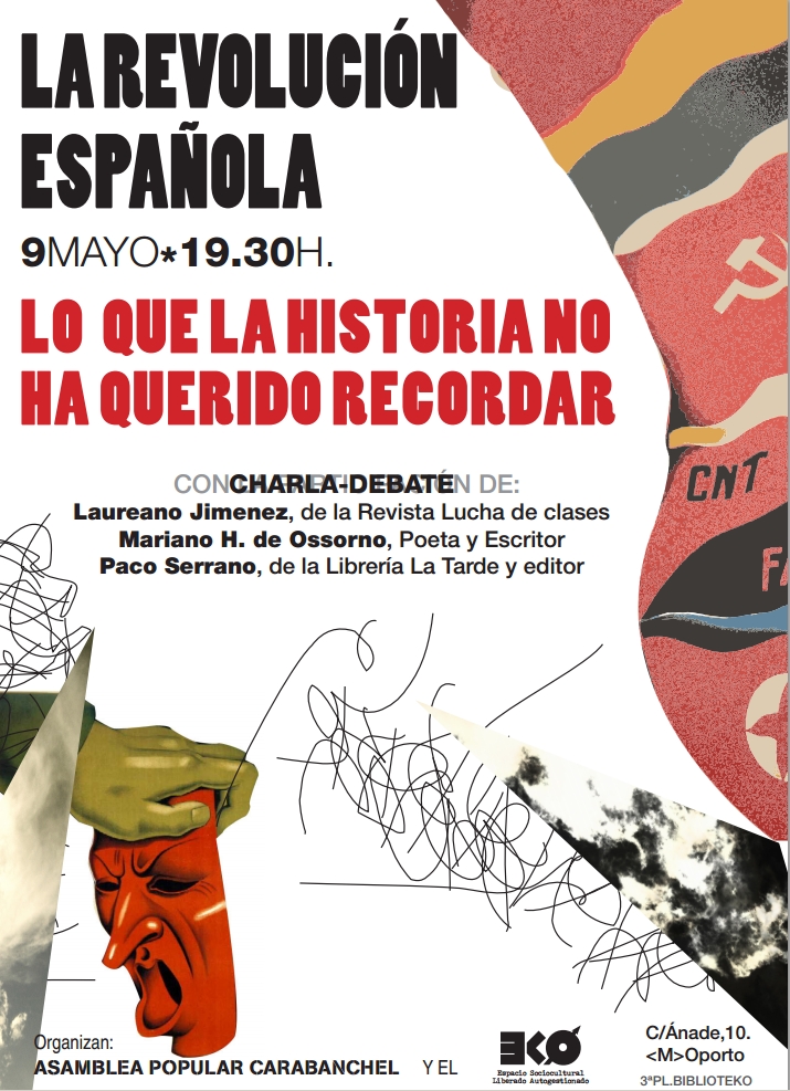 Cartel charla debate