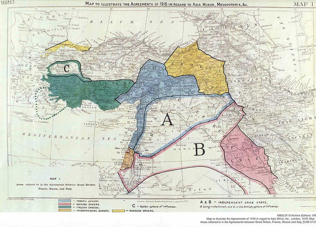 sykes picot map credit paola porsia