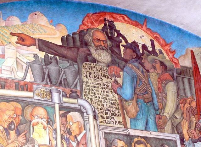 Murales Rivera Treppenhaus 7 Marx