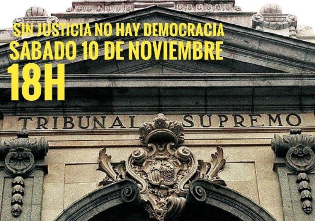 Convocatoria frente al Supremo 10/11/2018