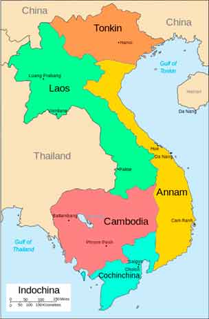 mapa indochina