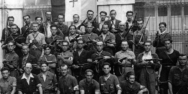 Guerrilleros españoles en el Pirineo francés, tras la Guerra Civil. El PCE dirigió unidades guerrilleras hasta finales de los años 40.